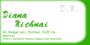 diana michnai business card